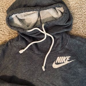 Nike gray hoodie size large